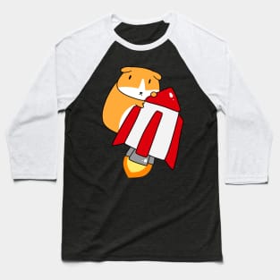 Rocket Guinea Pig Baseball T-Shirt